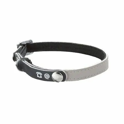Collier cuir pour chat LOST Réfléchissant  BOBBY