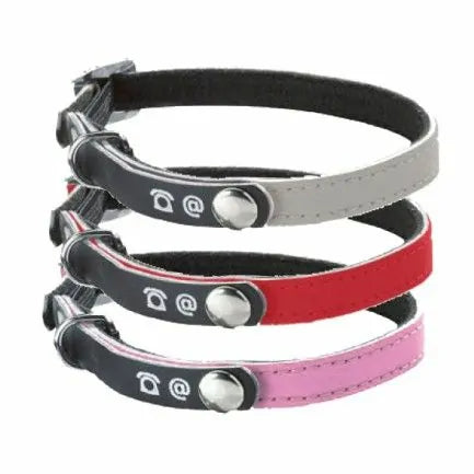 Collier cuir pour chat LOST Réfléchissant  BOBBY