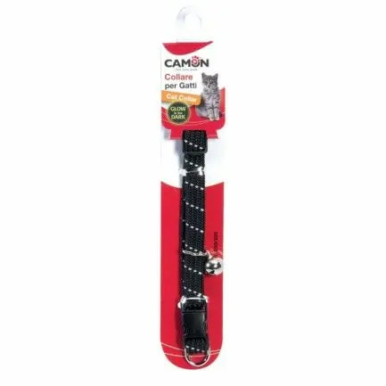 Collier nylon pour chat réfléchissant avec grelot  CAMON