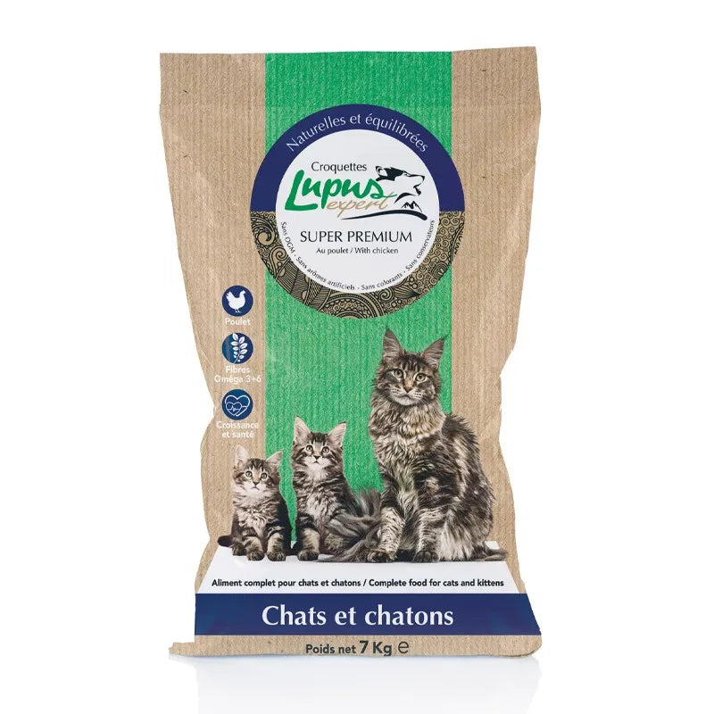 Croquettes LUPUS EXPERT CHATS ET CHATONS 2 Kg